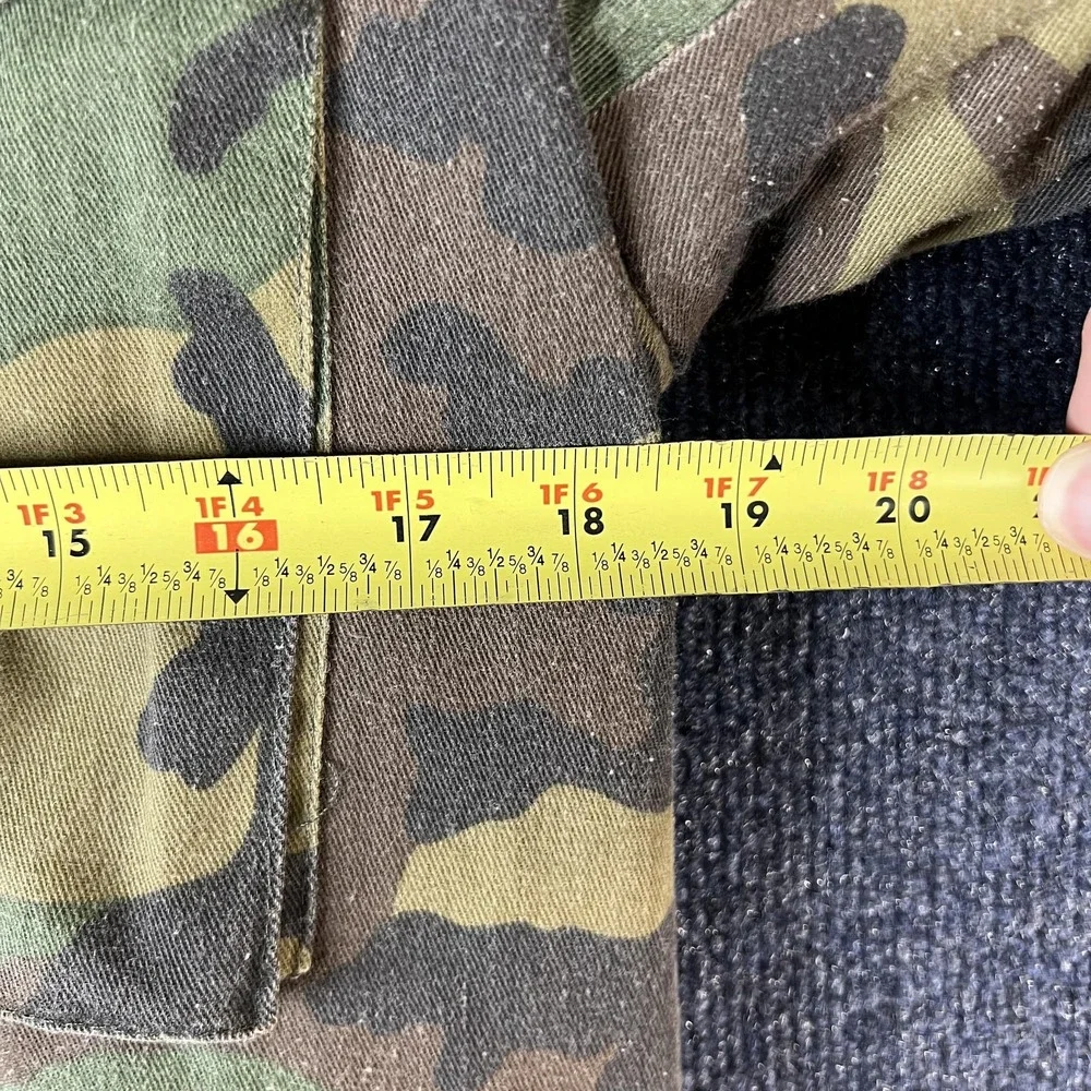 Vintage US Army Jacket Mens Small Woodland‎ Camo M65 Cold Weather Field Coat 80s